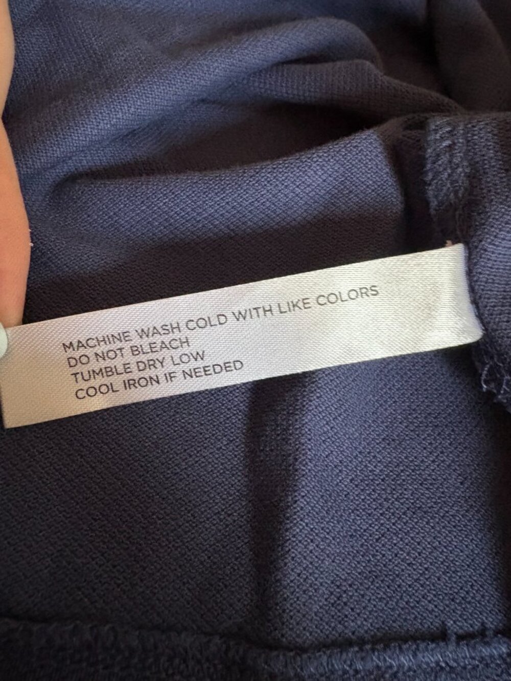 Tuckernuck Navy Pique Tie-Front Courtney Polo Size L NWOT 100% Cotton - Picture 2 of 5